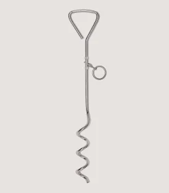 Dog & Falcon Accessories|Purdey Corkscrew Dog Stake In Steel