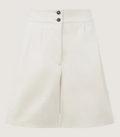 Trousers & Breeks|Purdey Double Pleat Shorts In Ivory