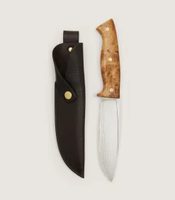Knives|Purdey Flagstaff Hunter Knife - 5 inch In Burr Oak