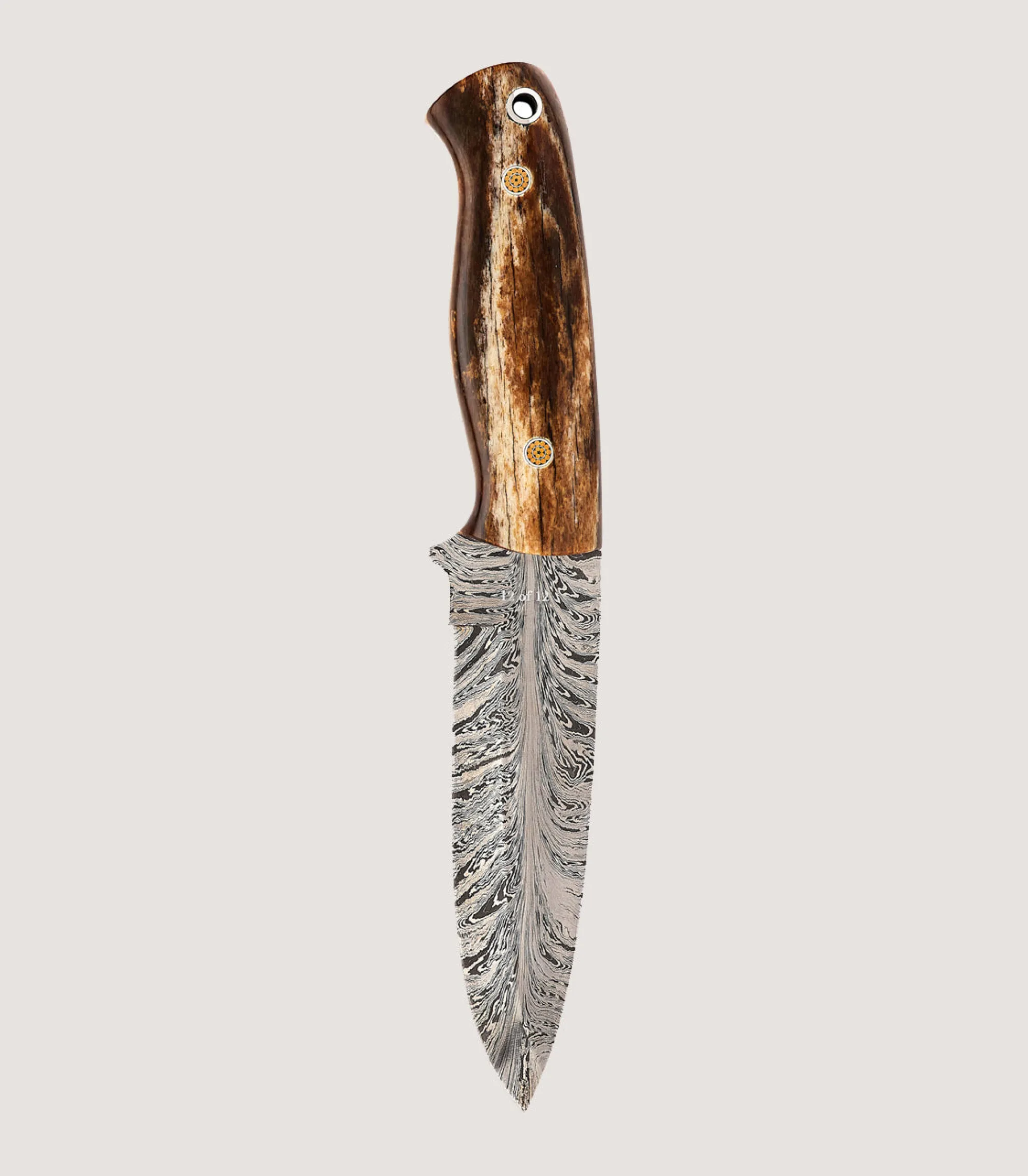Knives|Purdey Giraffe Bone Bushcraft Set In Steel