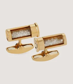 Cufflinks & Belts|Purdey Gold Cartridge Cufflinks With Diamonds In Silver