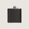 Flask & Drinks Accessories|Purdey Grain Leather Hip Flask In Olive Green