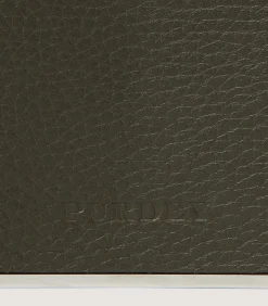 Flask & Drinks Accessories|Purdey Grain Leather Hip Flask In Olive Green