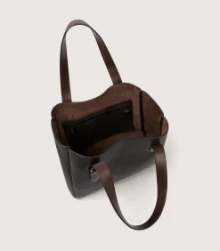 Leather Goods|Purdey Leather Tote Keeper In Dark Brown