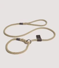 Dog & Falcon Accessories|Purdey Lightweight Rope Slip Lead In Natural