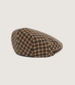 Hats & Caps|Hats & Caps|Purdey Litton Short Peak Cashmere Tweed Cap in Langshaw