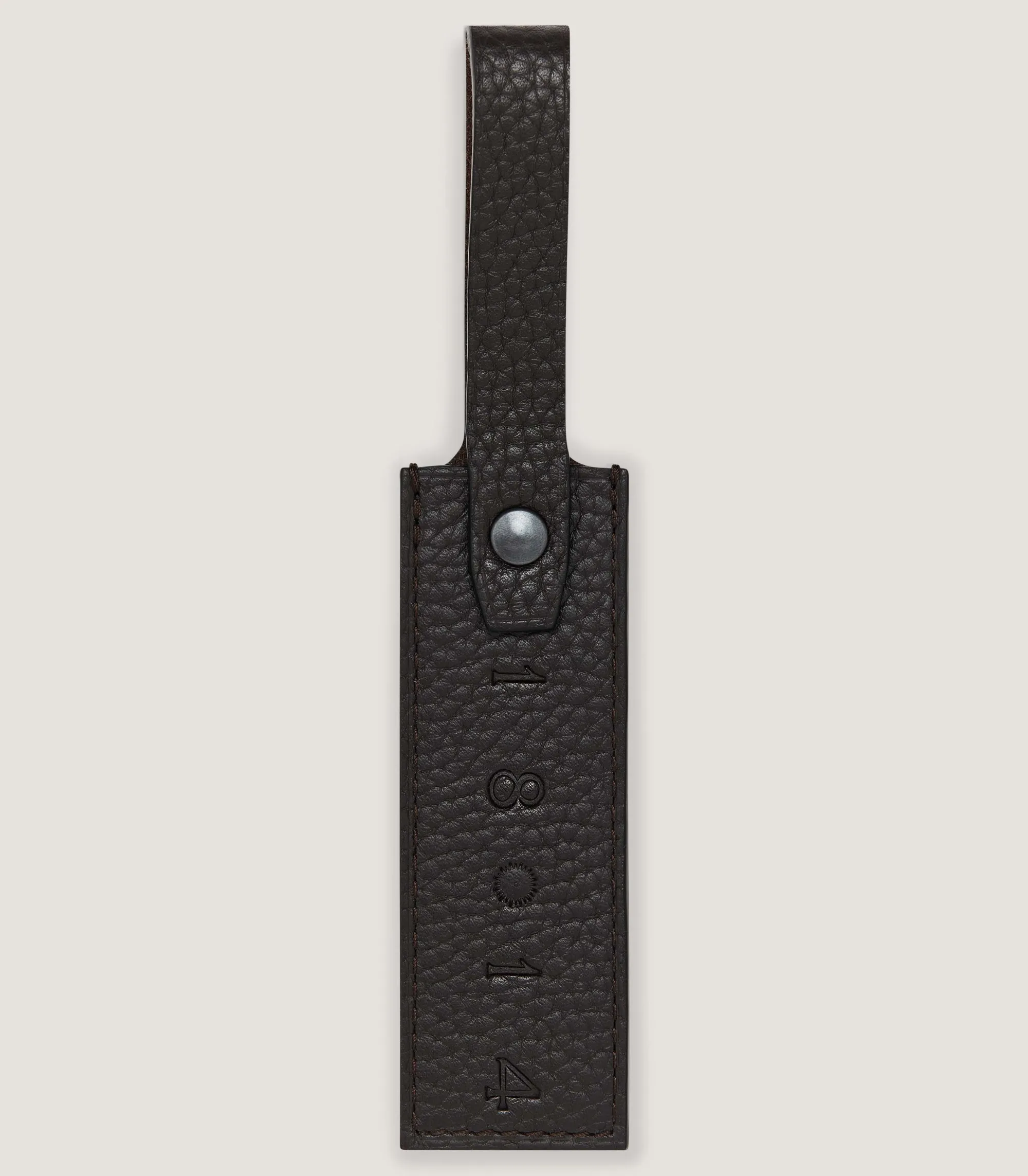 Leather Goods|Purdey Luggage Tag in Dark Brown