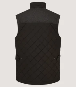Outerwear|Sporting Vests & Gilets|Purdey Men's Cambridge Quilted Gilet in Walnut