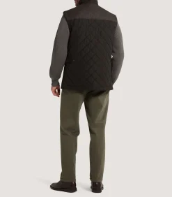 Outerwear|Sporting Vests & Gilets|Purdey Men's Cambridge Quilted Gilet in Walnut