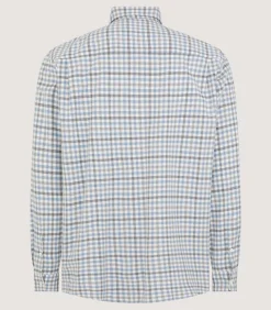 Shirts & Polos|Purdey Men's Check Flannel Shirt in Dove