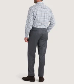 Shirts & Polos|Purdey Men's Check Flannel Shirt in Dove