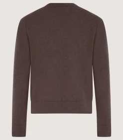 Knitwear|Purdey Men's Ensay British Outdoor V Neck Jumper in Oak