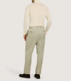 Knitwear|Purdey Men's Extra Fine Worsted Cashmere Seamless Turtleneck In Ivory