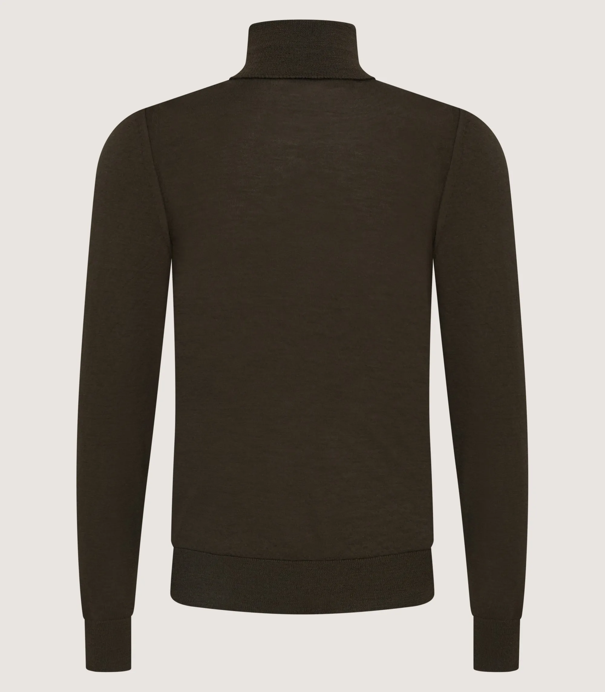 Knitwear|Purdey Men's Extra Fine Worsted Cashmere Seamless Turtleneck In Loden