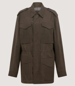 Fleece & Jackets|Field Coats|Purdey Men's Field Jacket in Umber