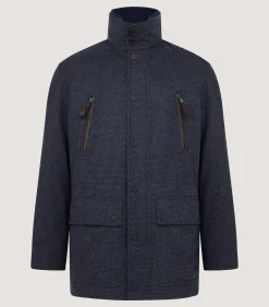 Outerwear|Purdey Men's Lancaster Range Coat in Storm