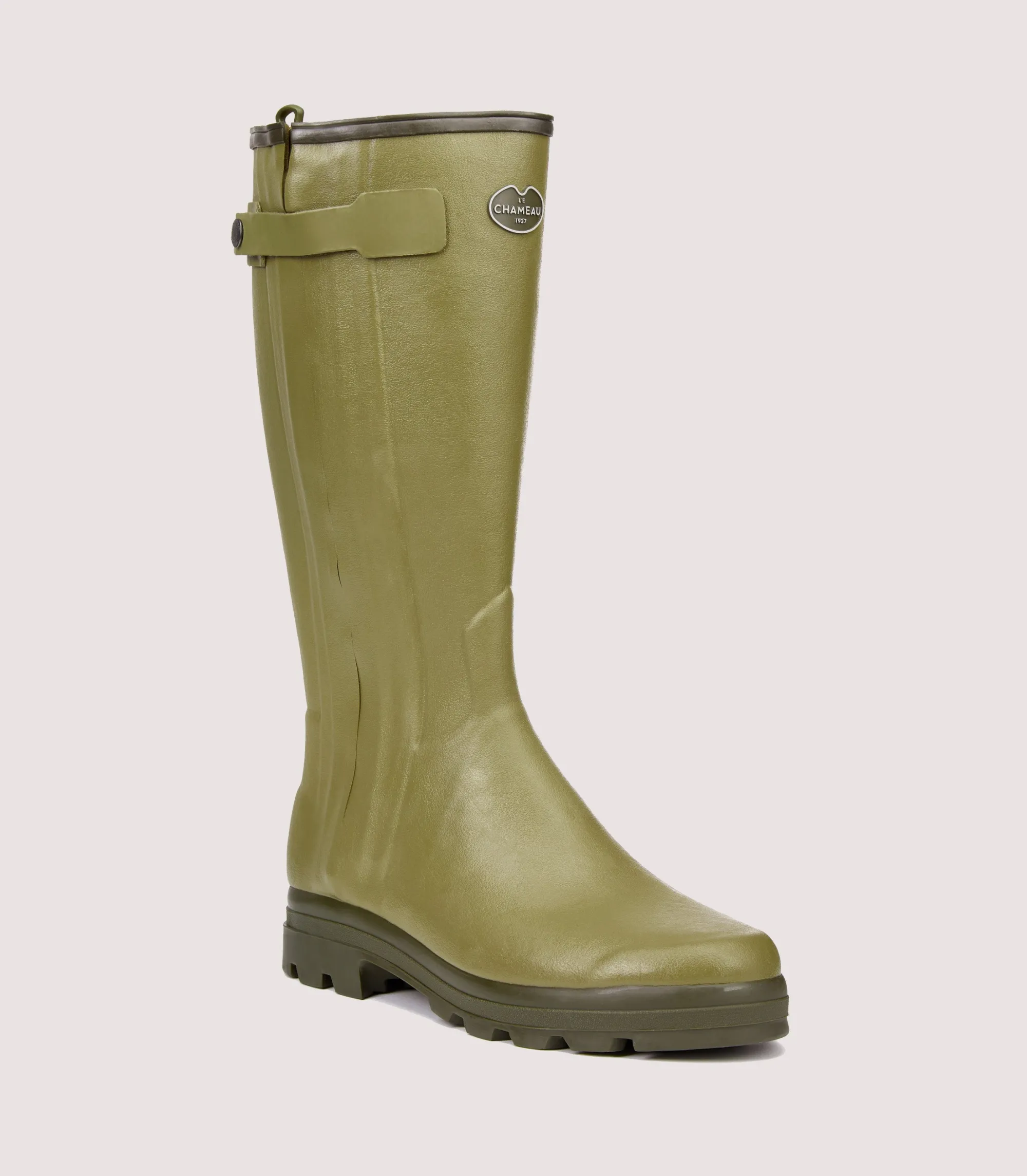 Footwear|Footwear|Purdey Men's Le Chameau Chasseur Boot (Wide Calf) In Green