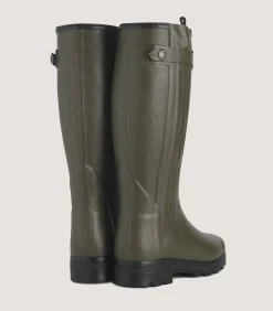 Footwear|Footwear|Purdey Men's Le Chameau Chasseur Wool Lined Boot In Dark Green