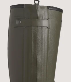 Footwear|Footwear|Purdey Men's Le Chameau Chasseur Wool Lined Boot In Dark Green