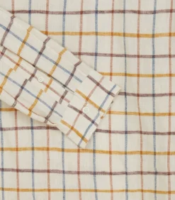 Shirts & Polos|Purdey Men's Linen Flannel Tattersall Sporting Shirt