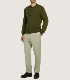 Knitwear|Purdey Men's Loden Audley Cardigan