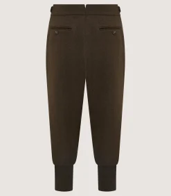 Trousers & Breeks|Purdey Men's Loden Two Pleat Breek with Storm Cuff in Loden