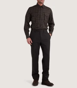 Shirts & Polos|Purdey Men's Merino Field Shirt in Loden