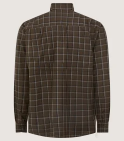 Shirts & Polos|Purdey Men's Merino Field Shirt in Loden