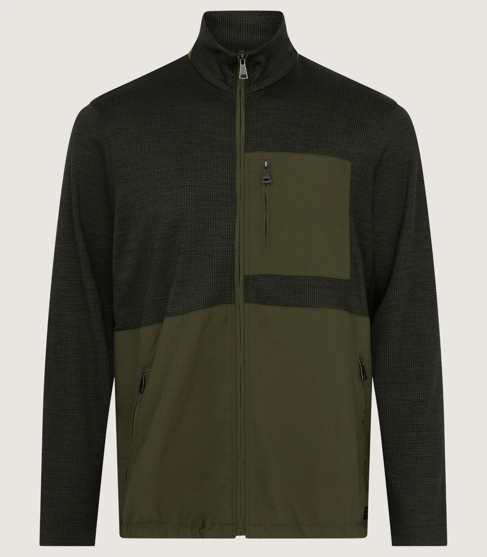Fleece & Jackets|Purdey Men's Merino Tech Jersey Jacket in Loden