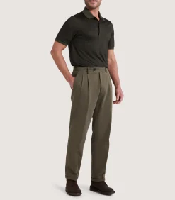 Shirts & Polos|Purdey Men's Merino Tech Pique Polo in Loden