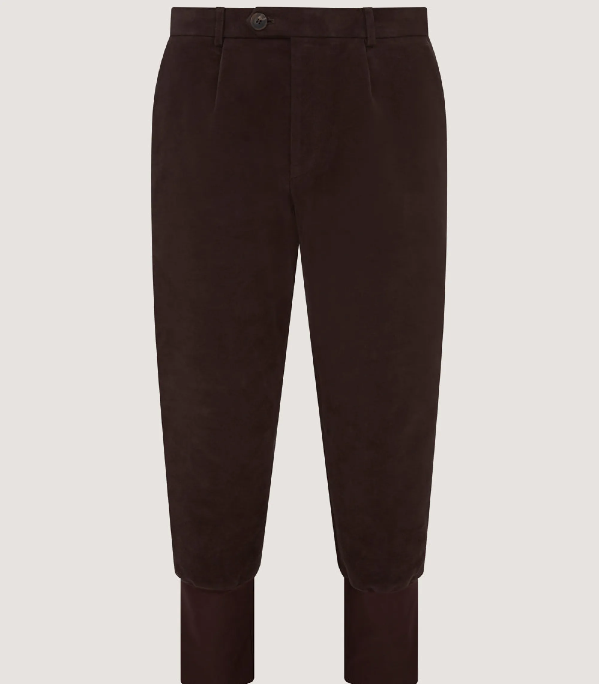 Trousers & Breeks|Purdey Men's Moleskin Breeks - Storm Cuff In Rouge Brown