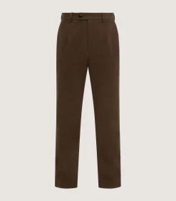 Trousers & Breeks|Purdey Men's Moleskin Flat Front Sporting Trouser