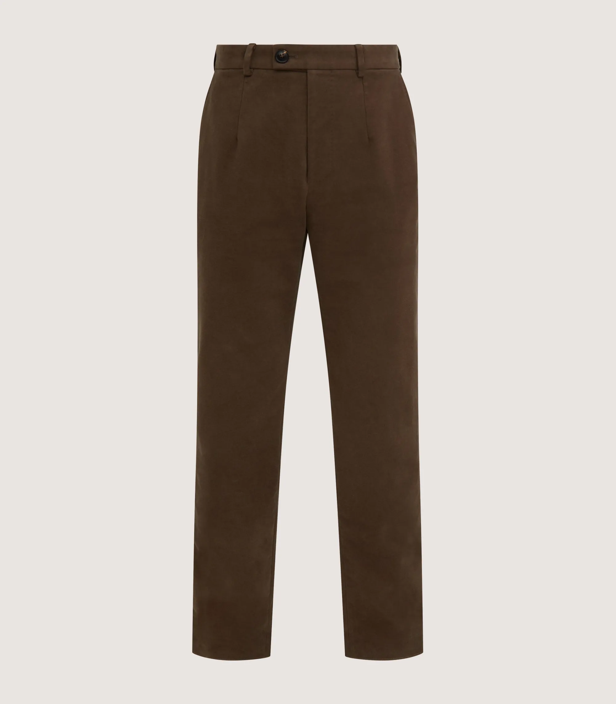 Trousers & Breeks|Purdey Men's Moleskin Flat Front Sporting Trouser
