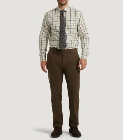 Trousers & Breeks|Purdey Men's Moleskin Flat Front Sporting Trouser