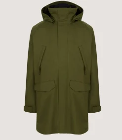 Outerwear|Purdey Men's Northumberland 2-In-1 Lightweight Coat In Pine Green