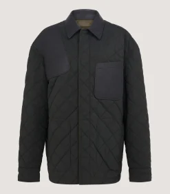 Fleece & Jackets|Purdey Men's Padded Barn Jacket In Loden