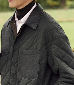 Fleece & Jackets|Purdey Men's Padded Barn Jacket In Loden