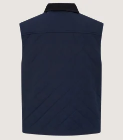 Sporting Vests & Gilets|Purdey Men's Padded Gilet In Navy