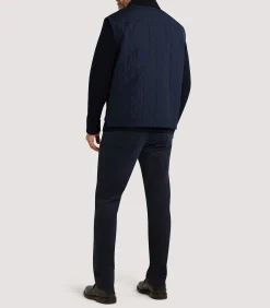 Sporting Vests & Gilets|Purdey Men's Padded Gilet In Navy