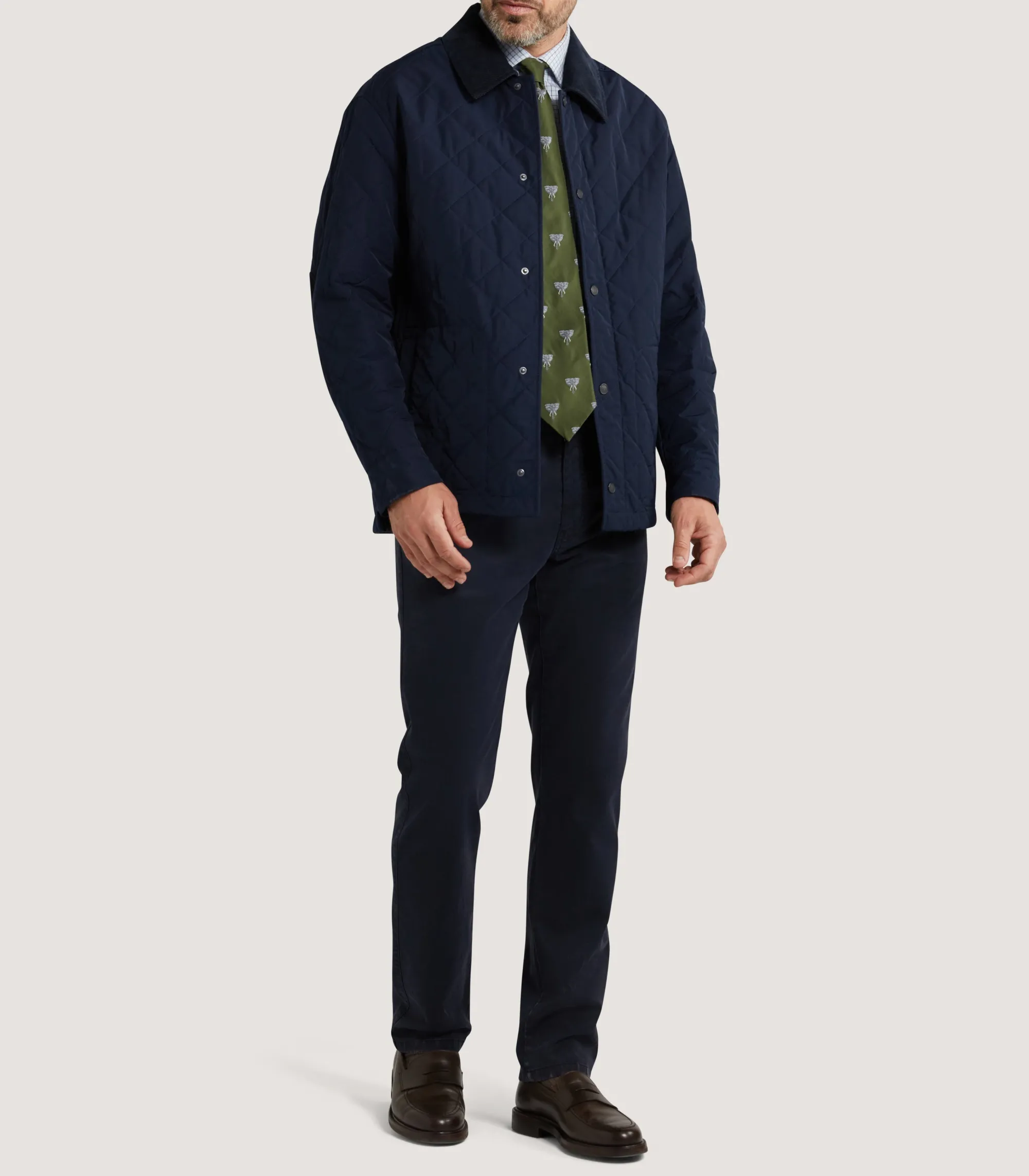 Outerwear|Purdey Men's Padded Jacket In Navy