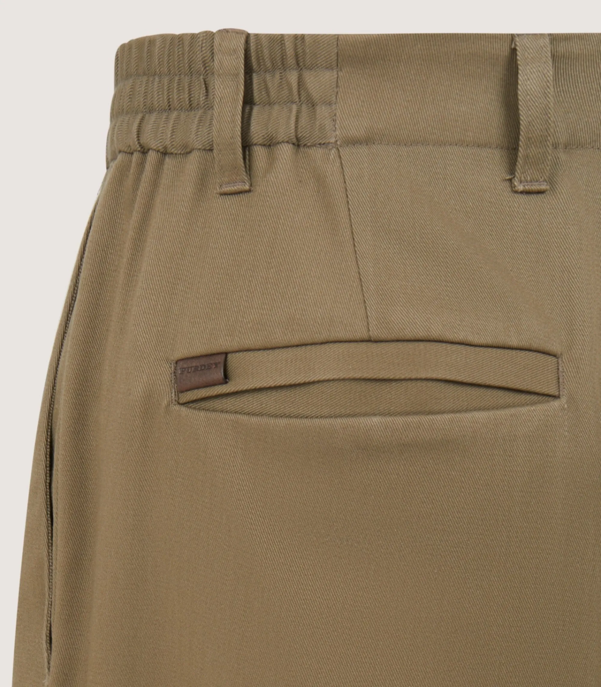 Trousers & Breeks|Purdey Men's Performance Twill Chino in Flax
