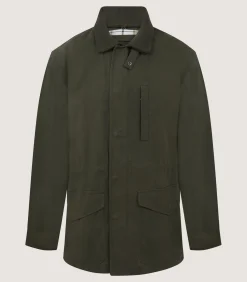 Outerwear|Purdey Men's Range Coat in Dark Olive