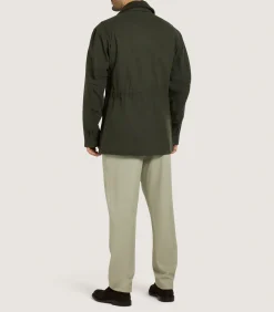 Outerwear|Purdey Men's Range Coat in Dark Olive