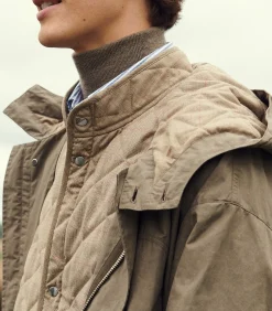 Outerwear|Purdey Men's Ridge Parka Jacket In Tobacco