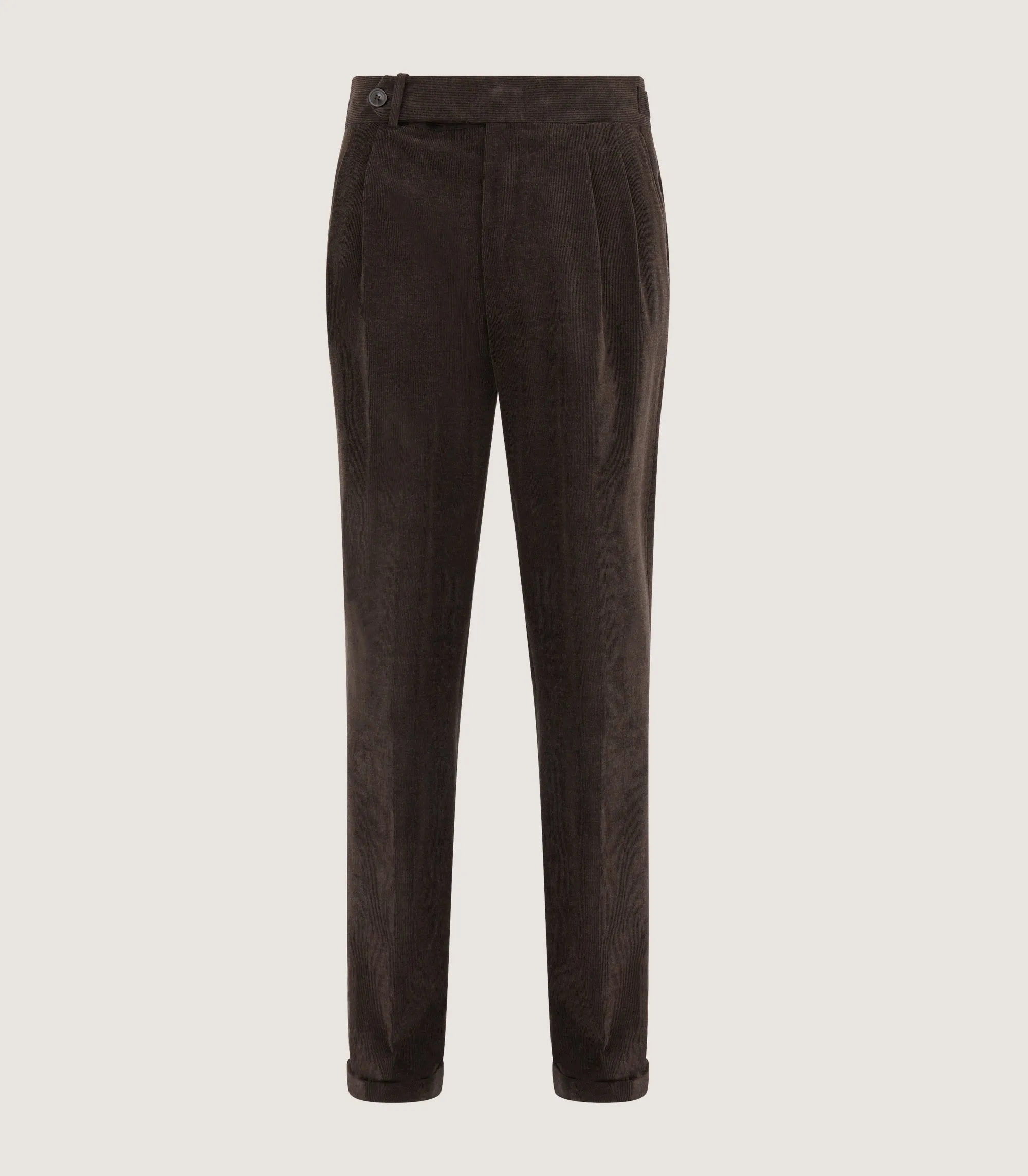 Trousers & Breeks|Purdey Men's Side Buckle Trouser In Ebony