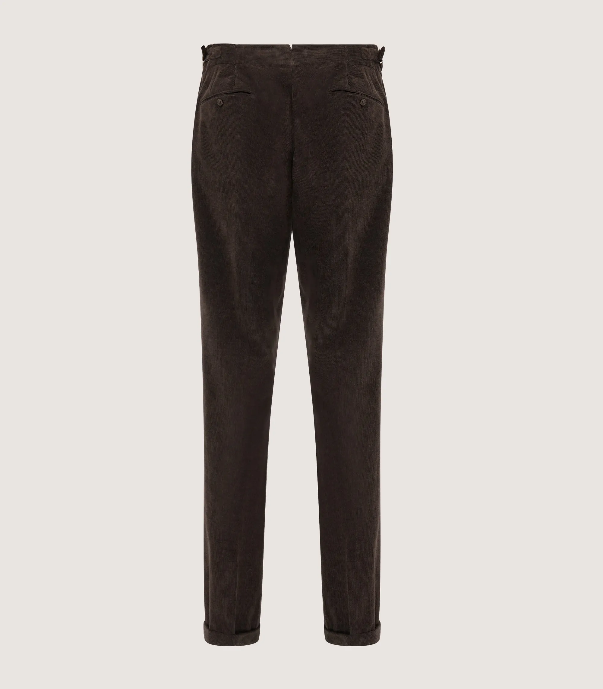 Trousers & Breeks|Purdey Men's Side Buckle Trouser In Ebony