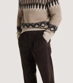 Trousers & Breeks|Purdey Men's Side Buckle Trouser In Ebony