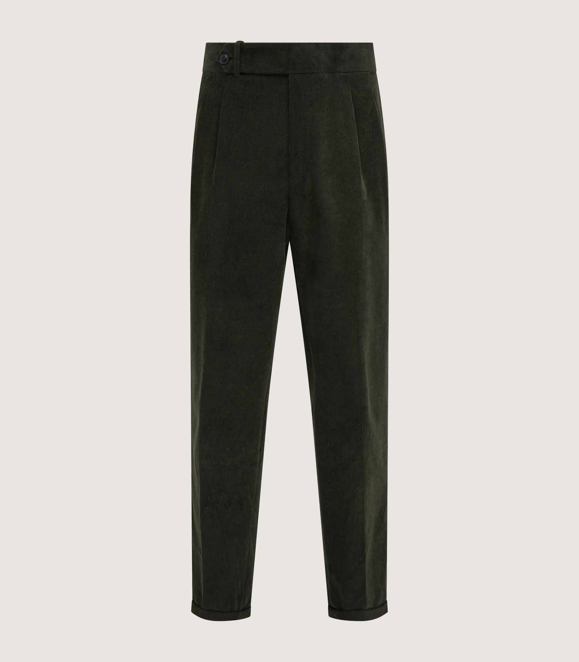 Trousers & Breeks|Purdey Men's Side Buckle Trouser In Loden