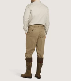 Trousers & Breeks|Purdey Men's Summer Breeks In Dark Taupe