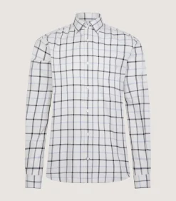 Shirts & Polos|Purdey Men's Summer Sporting Windowpane Pocket Shirt In Blue